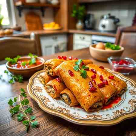 Georgian Fried Eggplant Rolls Recipe - Make Badrijani Nigvzit